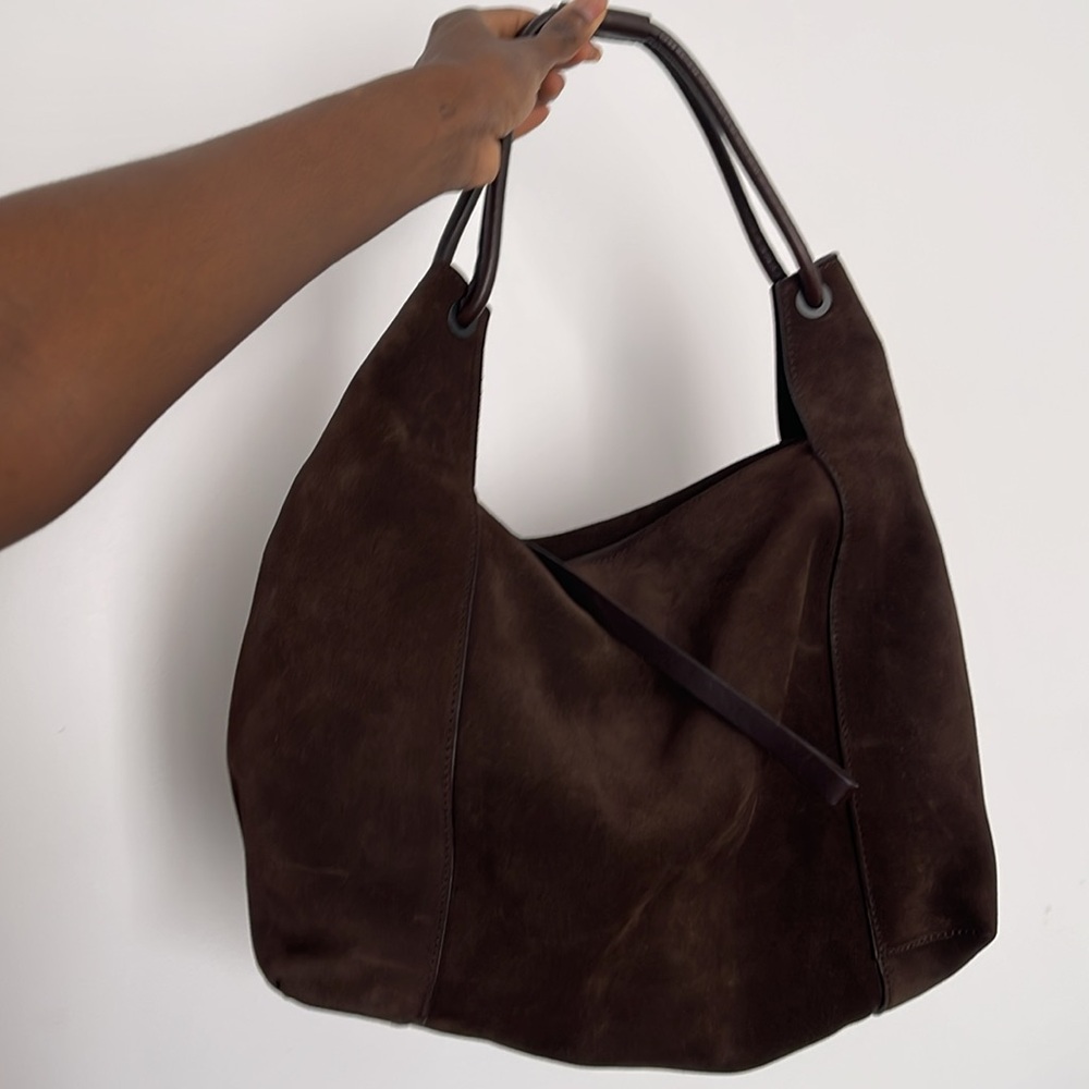 GUCCI SUEDE MAXI HOBO SHOULDER BAG